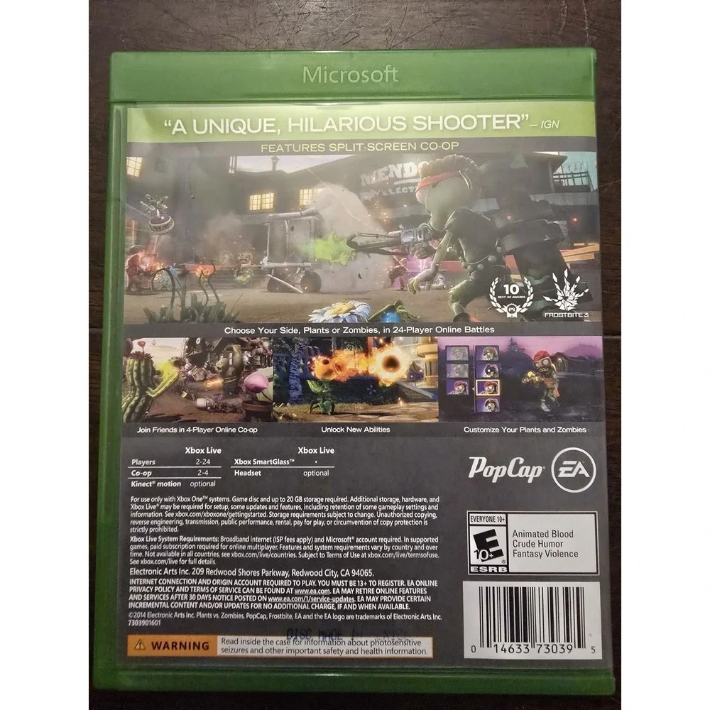 PLANTS VS ZOMBIES - GARDEN‎ WARFARE - XBOX ONE